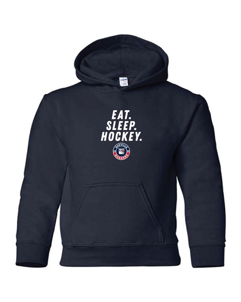 Picture of OVR Eat. Sleep. Hockey. Youth Hooded Sweatshirt