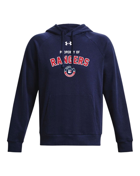 Picture of Property Of Rangers Men's UA Rival Fleece Hooded Sweatshirt